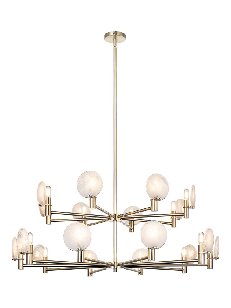 Matteo Lighting C33818CG 18 Light Pendant, Champagne Gold