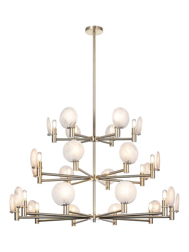 Matteo Lighting C33824CG 24 Light Pendant, Champagne Gold
