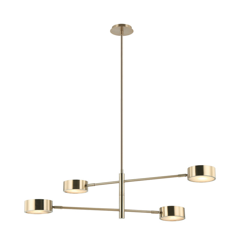 Matteo Lighting C34604CG LED Pendant, Champagne Gold