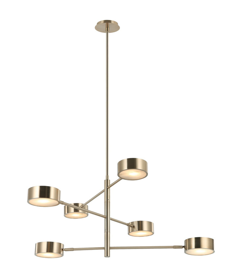Matteo Lighting C34606CG LED Pendant, Champagne Gold
