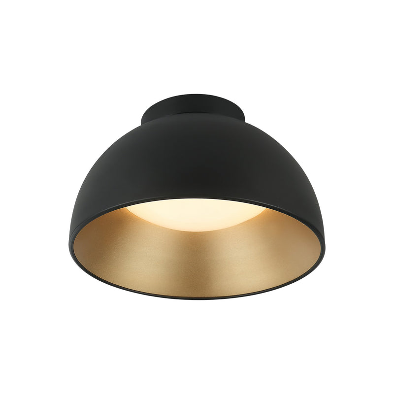 Matteo Lighting M17412MB LED Flush Mount, Matte Black