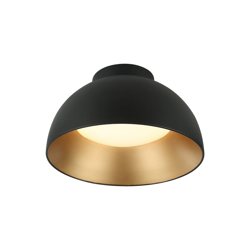 Matteo Lighting M17416MB LED Flush Mount, Matte Black
