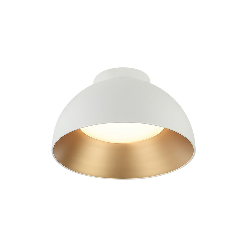 Matteo Lighting M17416MW LED Flush Mount, Matte White