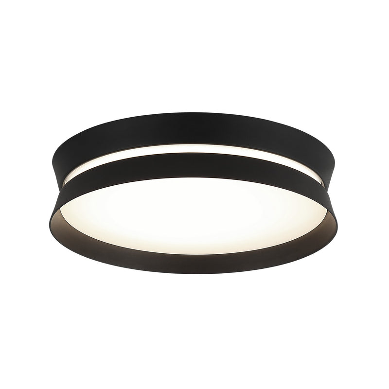 Matteo Lighting M18812MB LED Flush Mount, Matte Black