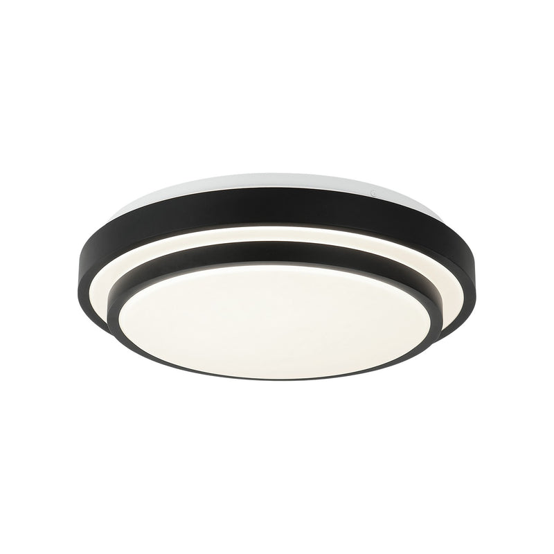 Matteo Lighting M18915MB LED Flush Mount, Matte Black