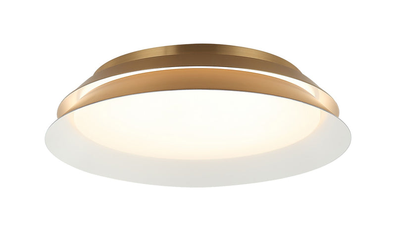 Matteo Lighting M19114AG LED Wall Sconce, Aged Gold Brass