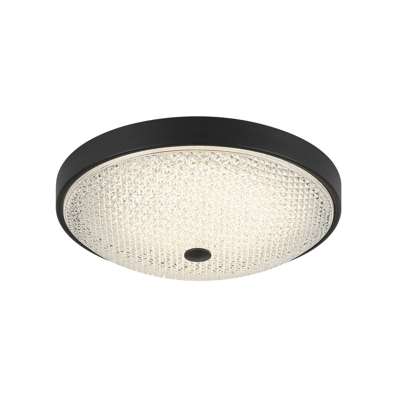 Matteo Lighting M19312MB LED Flush Mount, Matte Black