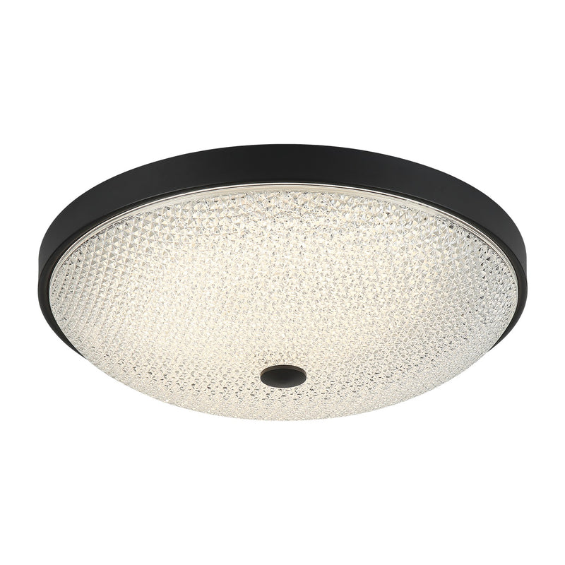 Matteo Lighting M19316MB LED Flush Mount, Matte Black