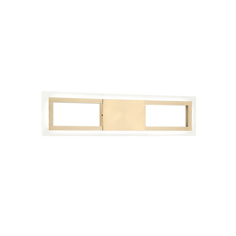 Matteo Lighting S02518AG LED Wall Sconce, Aged Gold Brass