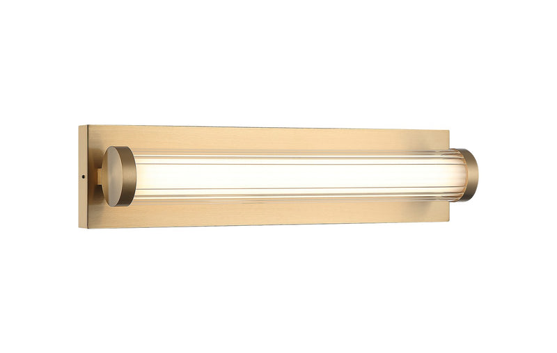 Matteo Lighting S08318AG LED Wall Sconce, Aged Gold Brass