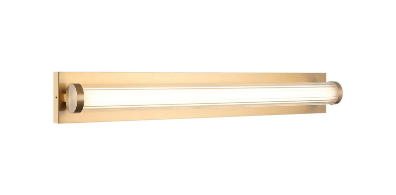 Matteo Lighting S08330AG LED Wall Sconce, Aged Gold Brass