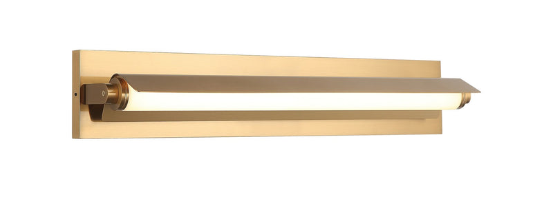 Matteo Lighting S16325AG LED Wall Sconce, Aged Gold Brass