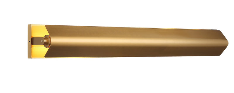 Matteo Lighting S16334AG LED Wall Sconce, Aged Gold Brass