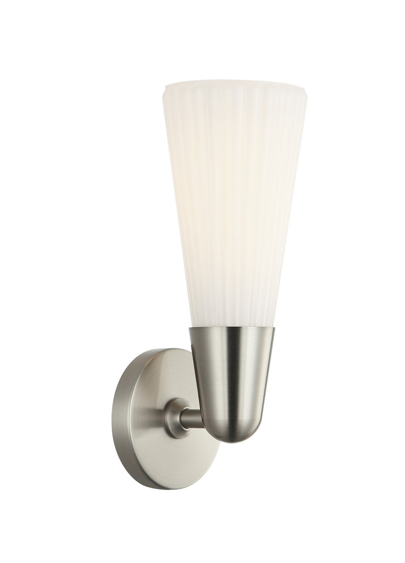 Matteo Lighting S18101BN One Light Wall Sconce, Brushed Nickel