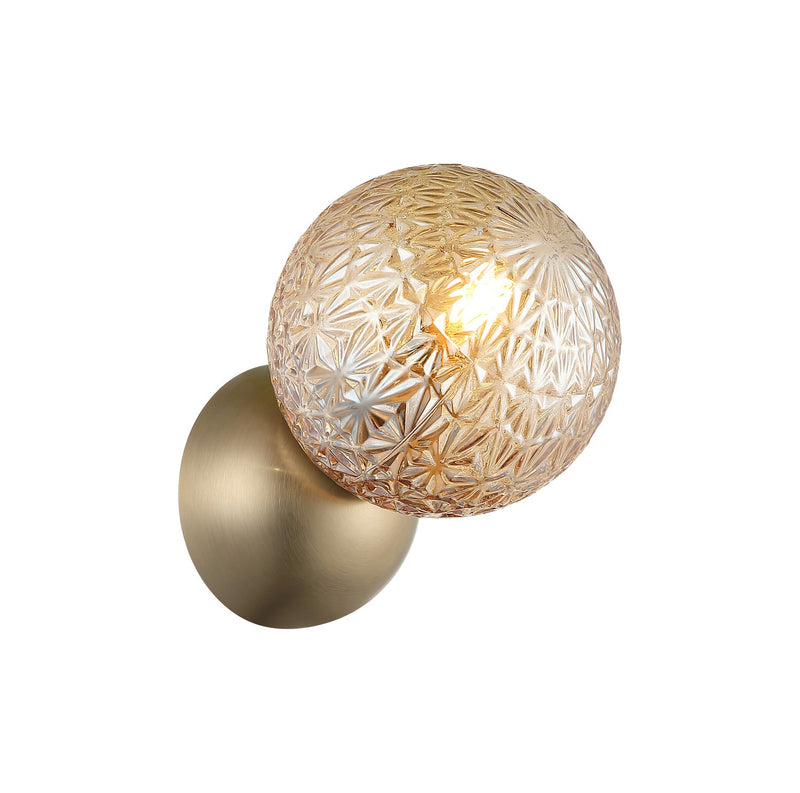 Matteo Lighting S18401CG One Light Wall Sconce, Champagne Gold