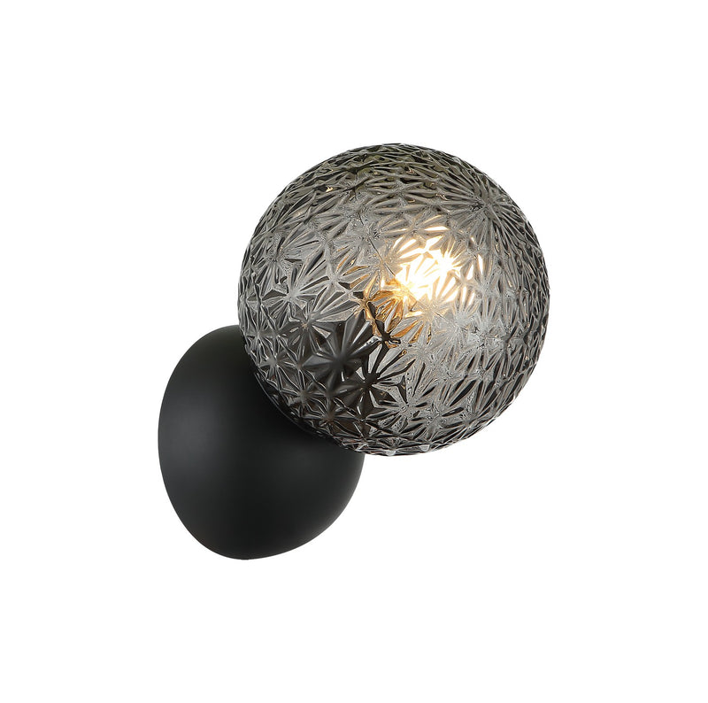 Matteo Lighting S18401MB One Light Wall Sconce, Matte Black
