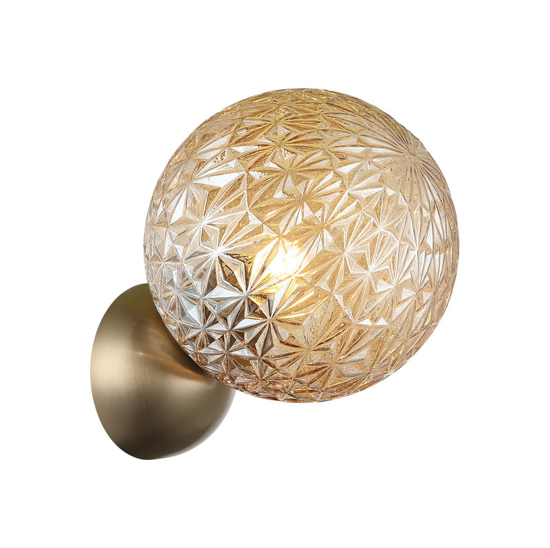 Matteo Lighting S18411CG One Light Wall Sconce, Champagne Gold