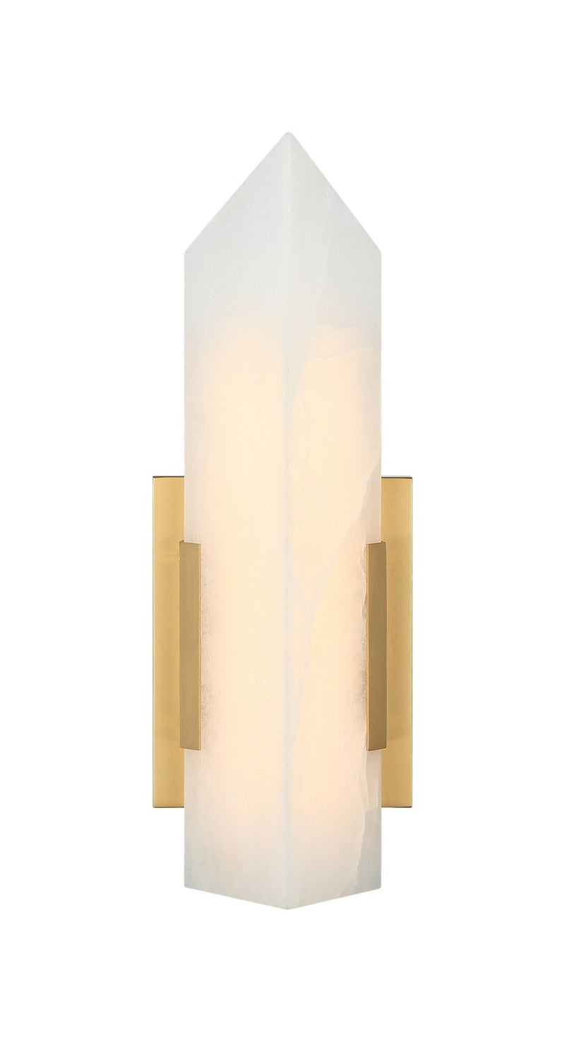 Matteo Lighting S18716AG LED Wall Sconce, Aged Gold Brass