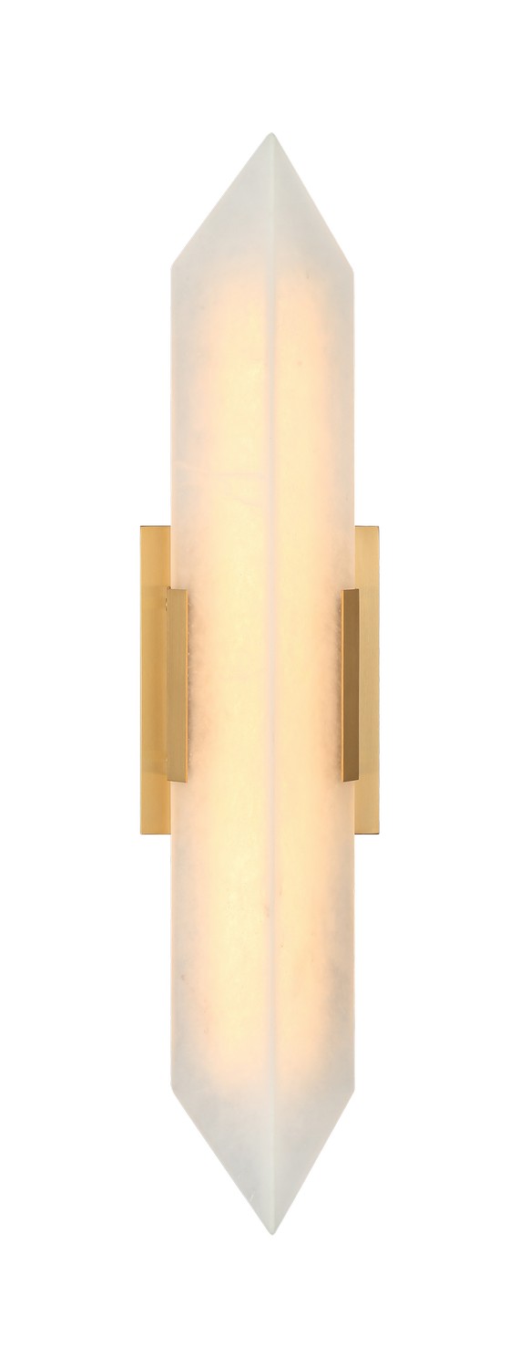 Matteo Lighting S18724AG LED Wall Sconce, Aged Gold Brass