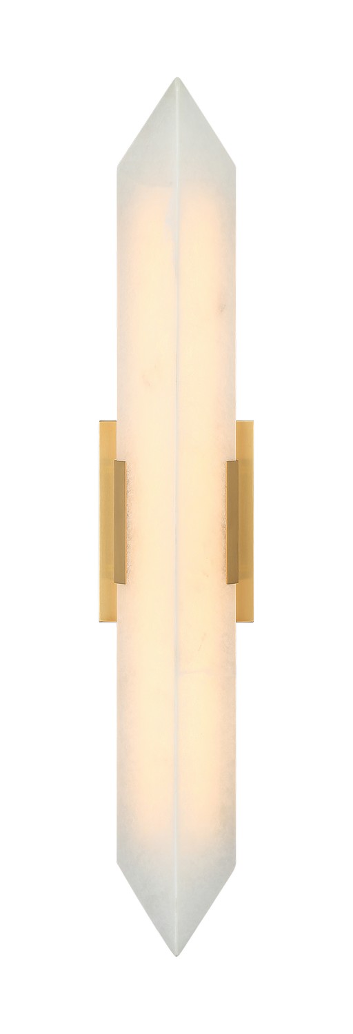 Matteo Lighting S18730AG LED Wall Sconce, Aged Gold Brass
