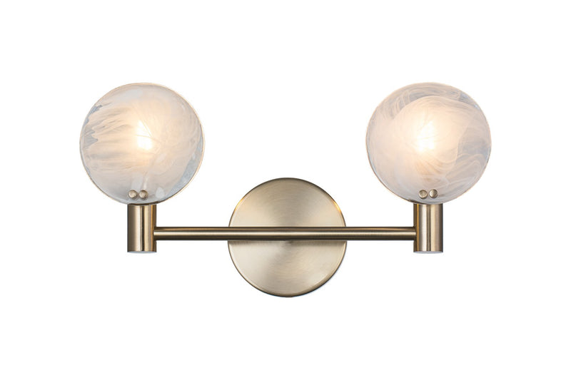 Matteo Lighting W33802CG Two Light Wall Sconce, Champagne Gold