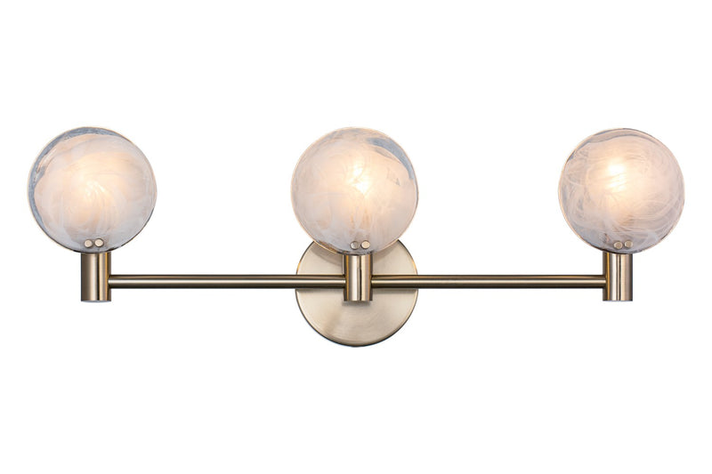 Matteo Lighting W33803CG Three Light Wall Sconce, Champagne Gold