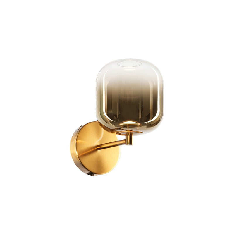 Matteo Lighting W37401AGAG LED Wall Sconce, Aged Gold Brass