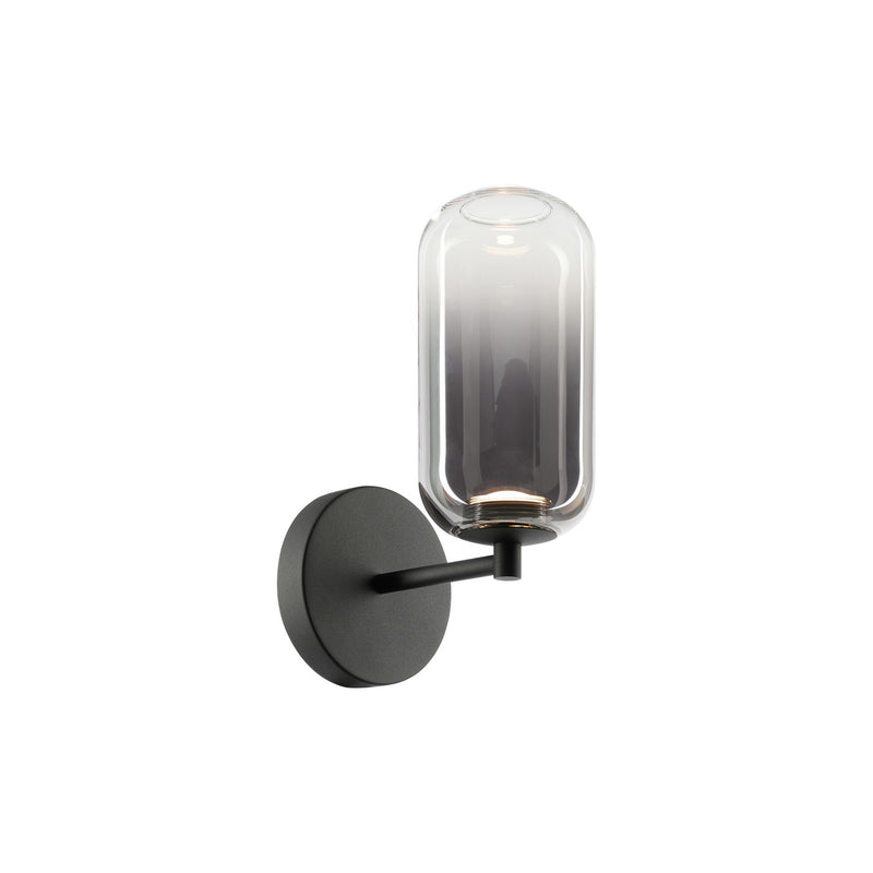 Matteo Lighting W37411MBSM LED Wall Sconce, Matte Black