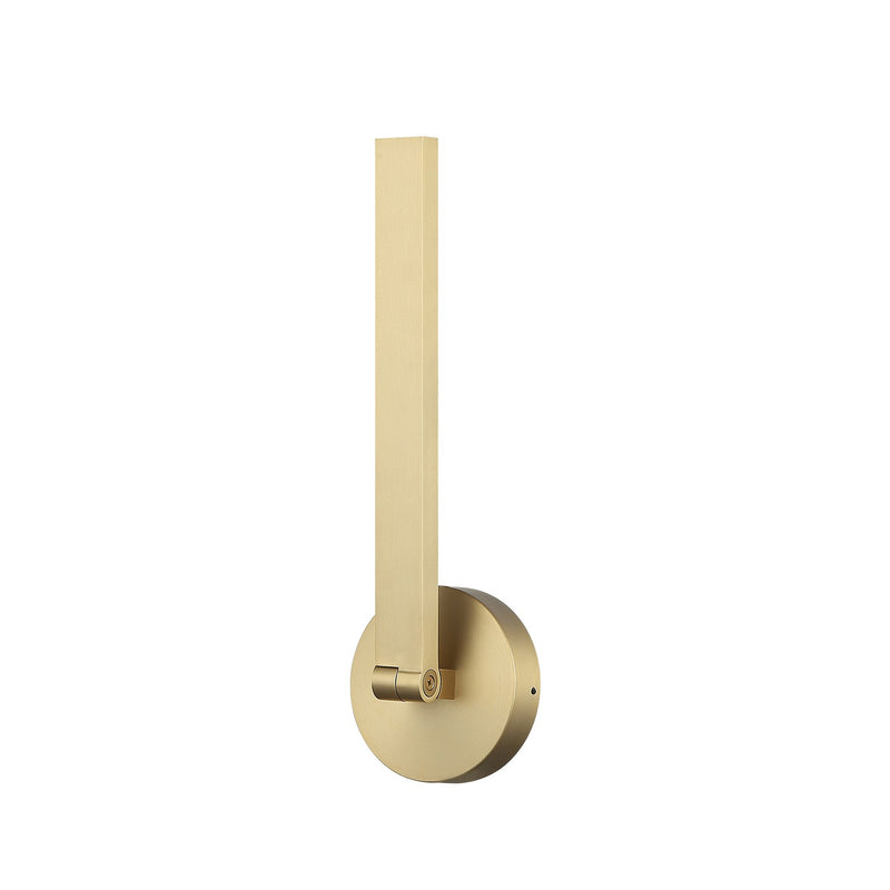 Matteo Lighting W39015BG LED Wall Sconce, Brushed Gold