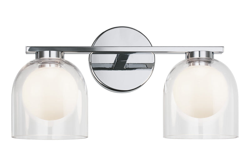 Matteo Lighting W60702CHCL Two Light Vanity, Chrome