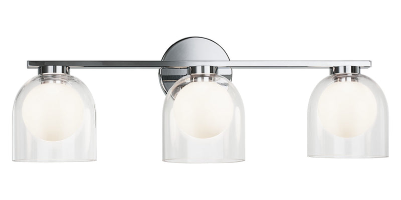Matteo Lighting W60703CHCL Three Light Vanity, Chrome