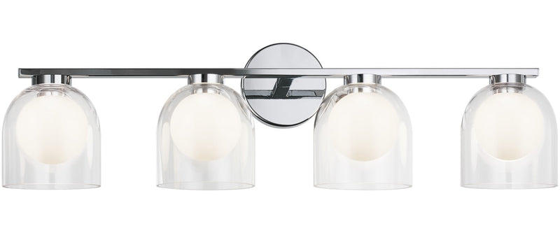 Matteo Lighting W60704CHCL Four Light Vanity, Chrome