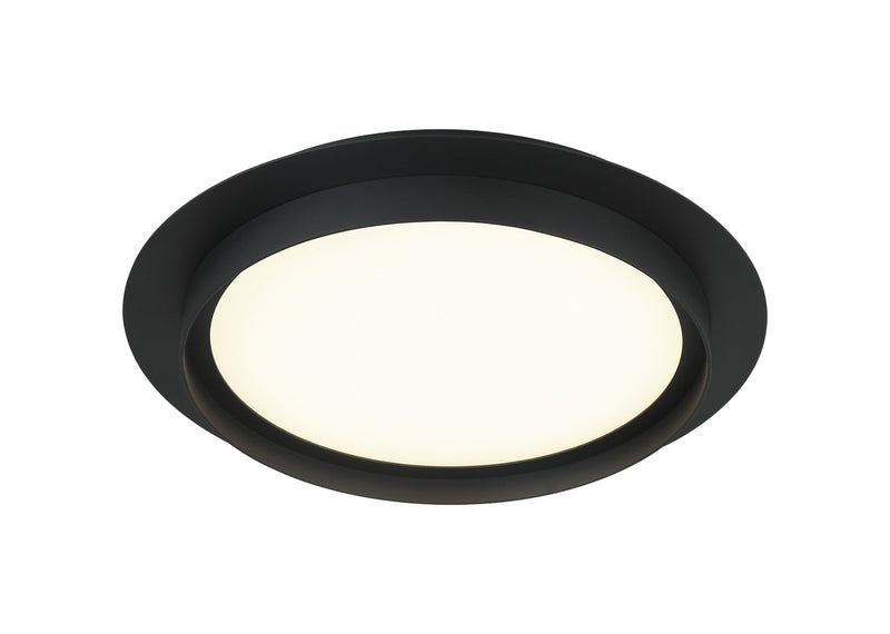 Matteo Lighting X20216MB LED Flush / Wall Mount, Matte Black