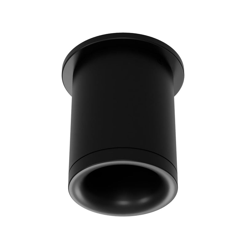 W.A.C. Lighting C4RT-NCS-PBK LED Flush Mount, Arc Black