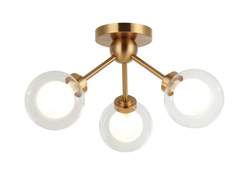 Matteo Lighting X33003AG LED Chandelier, Aged Gold Brass