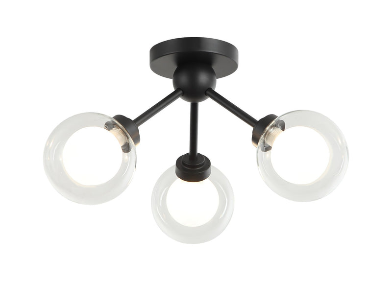 Matteo Lighting X33003MB LED Chandelier, Matte Black