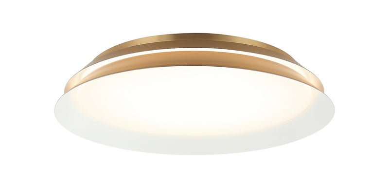 Matteo Lighting M19118AG LED Wall Sconce, Aged Gold Brass