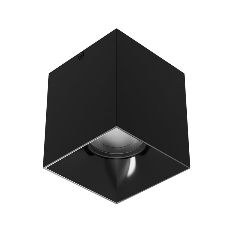 W.A.C. Lighting C4SL-NCS-BKBK LED Flush Mount, Black/Black