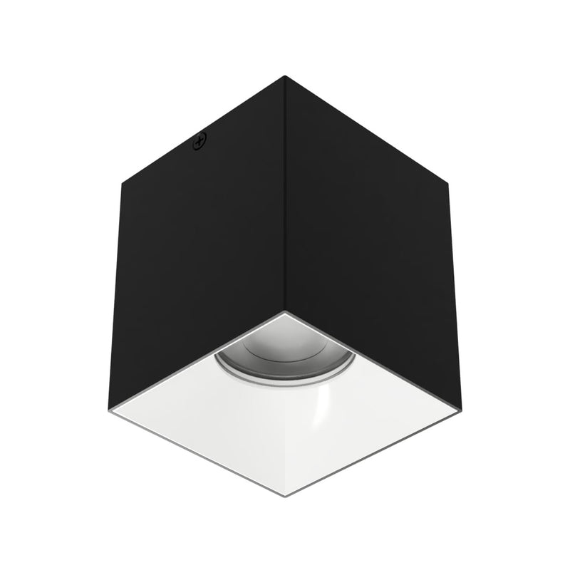W.A.C. Lighting C4SL-NCS-BKWT LED Flush Mount, Black/White