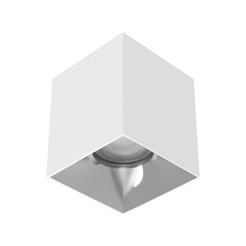 W.A.C. Lighting C4SL-NCS-WTCH LED Flush Mount, White/Chrome