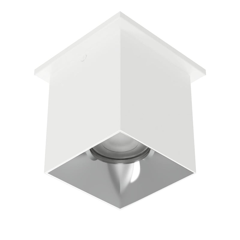 W.A.C. Lighting C4ST-NCS-WTCH LED Flush Mount, White/Chrome
