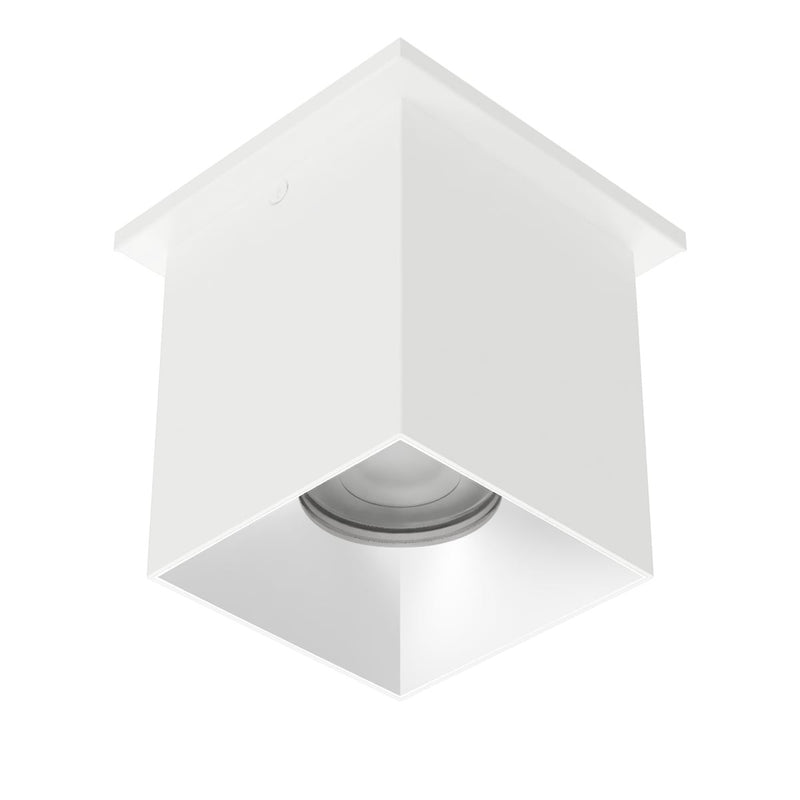 W.A.C. Lighting C4ST-NCS-WTHZ LED Flush Mount, White/Haze