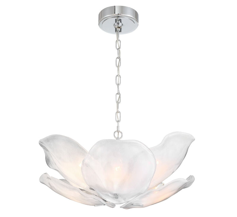 Lib & Co. 12205-01 Six Light Flushmount / Pendant, Chrome