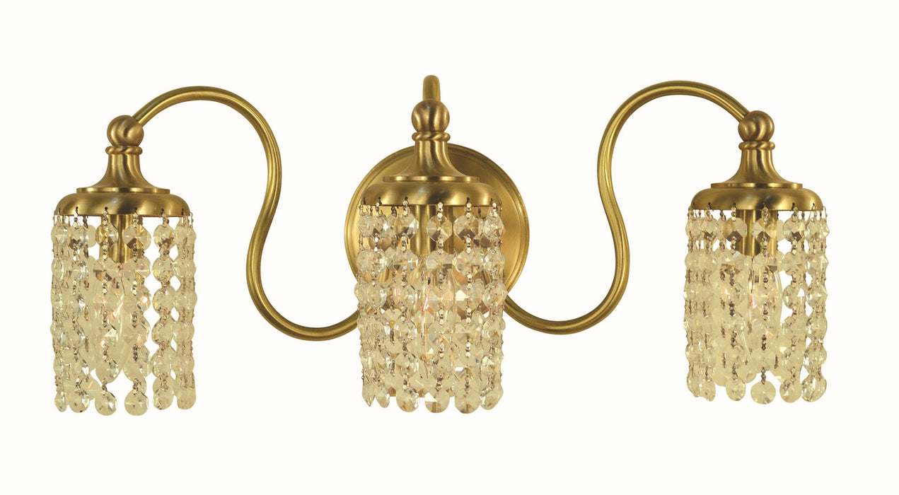 Framburg 5903 BR Three Light Wall Sconce, Brushed Brass