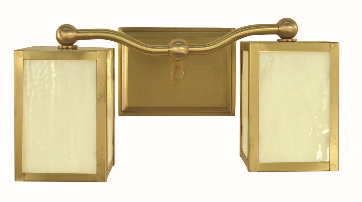 Framburg 5907 BR Two Light Wall Sconce, Brushed Brass