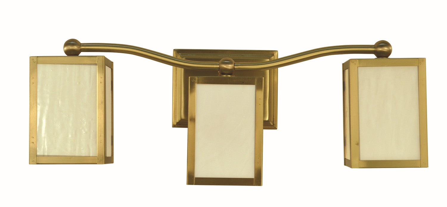 Framburg 5908 BR Three Light Wall Sconce, Brushed Brass