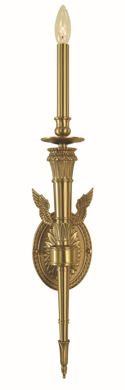 Framburg 5941 BR One Light Wall Sconce, Brushed Brass