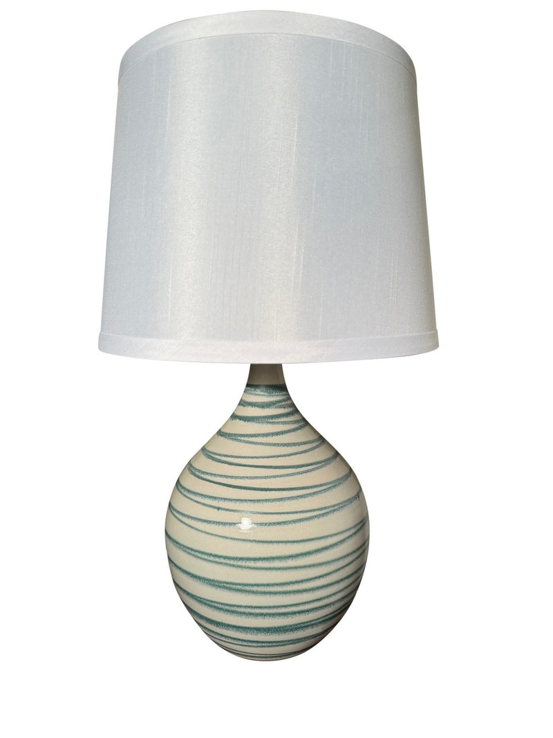 House of Troy GS202-EW One Light Table Lamp, Emerald Wave