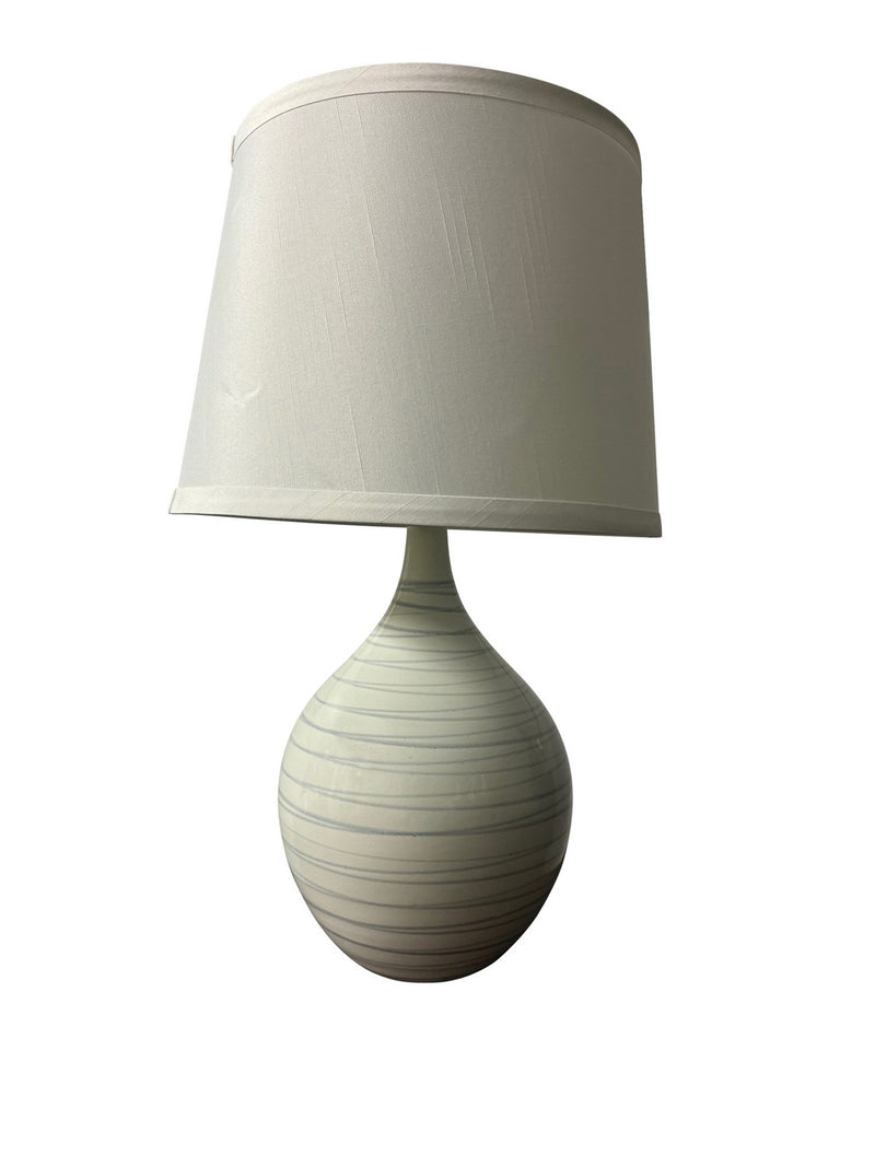 House of Troy GS202-PL One Light Table Lamp, Pearl Blue