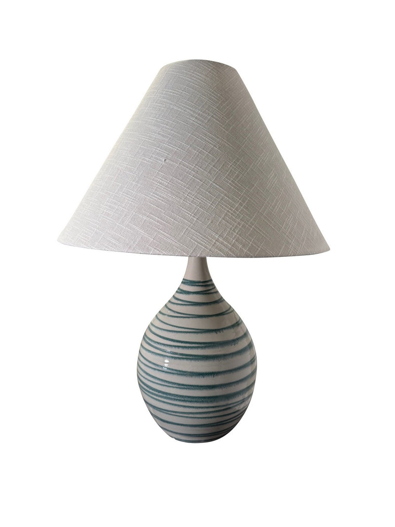 House of Troy GS300-EW One Light Table Lamp, Emerald Wave